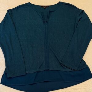 Sanctuary Teal Long Sleeve Knit Top